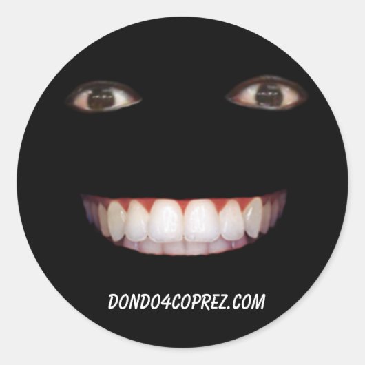 Sticker Rond Noir (Devant)