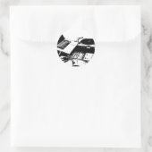 Sticker Rond noir et blanc (Sac)