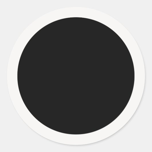 Sticker Rond Noir et blanc (Devant)