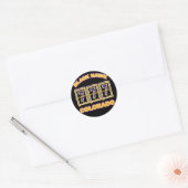 STICKER ROND NOIR HAWK COLORADO (Enveloppe)