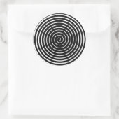 Sticker Rond Noir hypnotiseur (Sac)