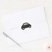 Sticker Rond noir isetta (Enveloppe)