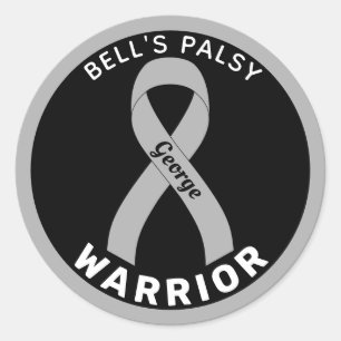 Sticker rond noir pour palsy Warrior de Bell