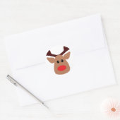 Sticker Rond Noir rouge Noisé (Enveloppe)