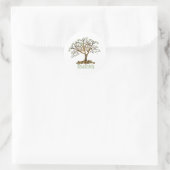 Sticker Rond Noix d'arbre familial (Sac)