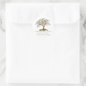 Sticker Rond Noix d'arbre familial (Sac)