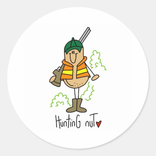 Sticker Rond Noix de chasse (Devant)