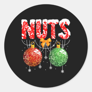 Sticker Rond noix de poitrine t-shirt assorti couple poitrine