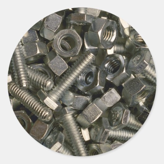 Sticker Rond Noix et boulons (Devant)