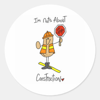 Sticker Rond Noix sur la construction