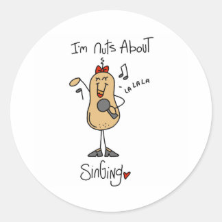 Sticker Rond Noix sur le chant