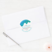 Sticker Rond Nom Corps Beurre Déchets Scrub Océan Blanc p (Enveloppe)