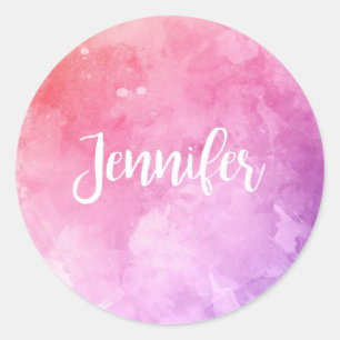 Sticker Rond Nom de Jennifer