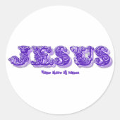Sticker Rond Nom de Jésus Nom au-dessus de tous les noms (Devant)