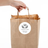 Sticker Rond Nom de l'entreprise année d'établissement