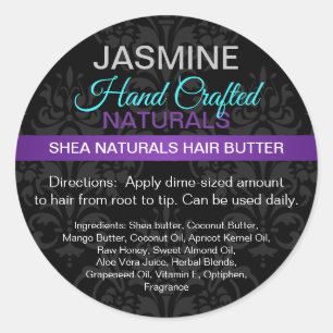 Sticker Rond Nom de l'entreprise ou logo Produit Jar ou Contene