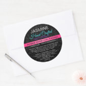Sticker Rond Nom de l'entreprise ou logo Produit Pot ou contena (Enveloppe)