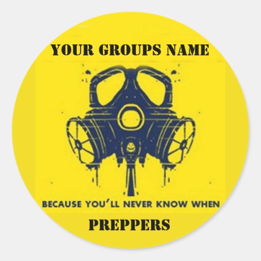 STICKER ROND NOM DE VOTRE GROUPE (Devant)