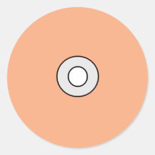 Sticker Rond Nom de votre lecteur CD