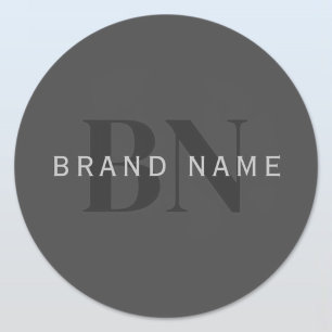 Sticker Rond Nom d'entreprise modifiable (ou tout autre texte)