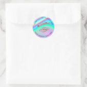 Sticker Rond Nom du logo Lash Web Holographe Merci yeux (Sac)