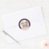 Sticker Rond Nom du Merci ClassyRose Blush Purple SkinGlitter (Enveloppe)