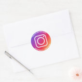 Sticker Rond Nom d'utilisateur Instagram balise promotion comme (Enveloppe)