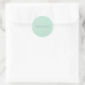 Sticker Rond Nom personnalisable "Snuggles" (Sac)