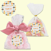 Sticker Rond Nom personnalisé des Citrouilles mignons d'Hallowe