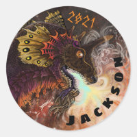 Nom personnalisé du dragon de l'émetteur d'incendi