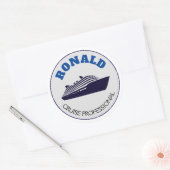 Sticker Rond Nom professionnel de croisière (Enveloppe)