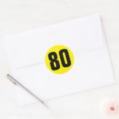 Sticker Rond nombre de chance (Enveloppe)