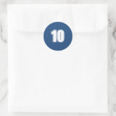 Sticker Rond Nombre Dix fournitures de planification simple 10  (Sac)