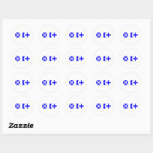 Sticker Rond Nombre maximal d'indicateurs de code (Feuille)