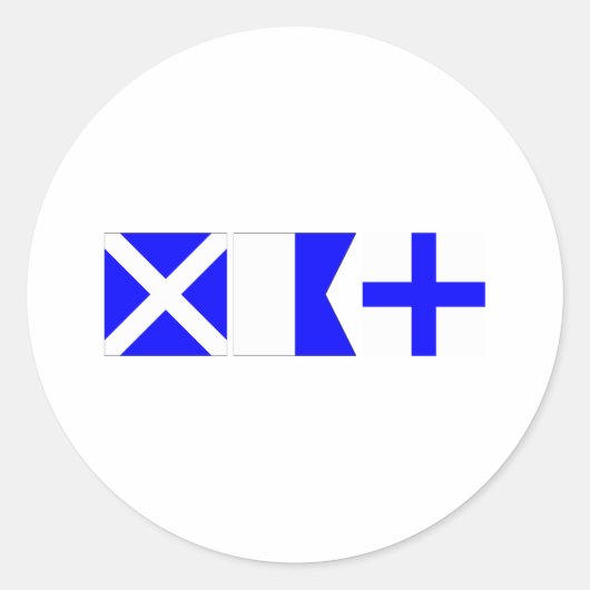Sticker Rond Nombre maximal d'indicateurs de code (Devant)
