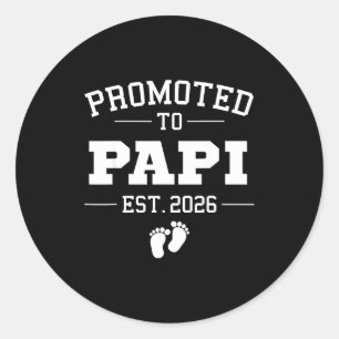 Sticker Rond Nommé Pa Est 2026 Annonce de grossesse