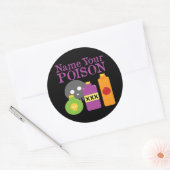 Sticker Rond Nommez votre poison (Enveloppe)