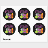 Sticker Rond Nommez votre poison (Feuille)