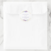 Sticker Rond Noms de l'aquarelle du Mariage fleur sauvage Peri (Sac)