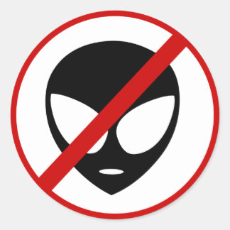 Sticker Rond non-aliens