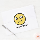 Sticker Rond Non impressionnant ne voulez pas (Enveloppe)