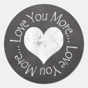 Sticker Rond Non, Je T'Aime Plus