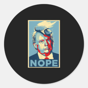 Sticker Rond Non l'Amérique d'abord