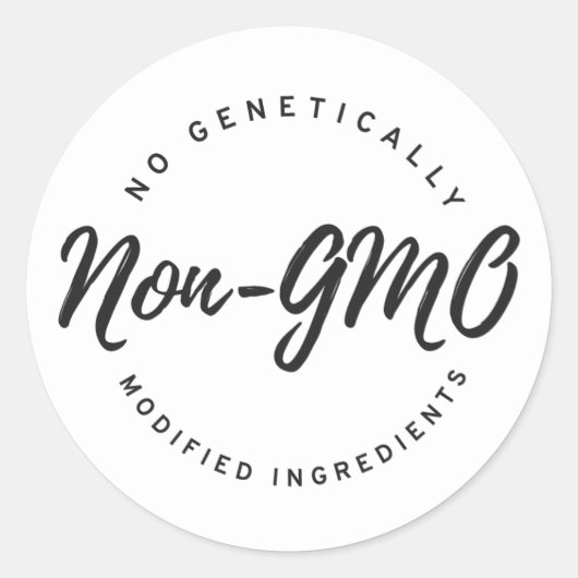 Sticker Rond Non-OGM (Devant)