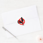 Sticker Rond Non (Poulet) (Enveloppe)