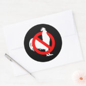 Sticker Rond Non (poulet) (Enveloppe)