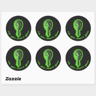 Sticker Rond Non, vous ne verrez pas la technologie de la radio