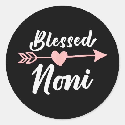 Sticker Rond Noni Arrow Heart Lote Fun (Devant)