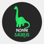 Sticker Rond Nonni-saurus Dino Dinosaure Nonnisaurus (Devant)