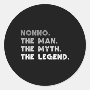 Sticker Rond Nonno l'homme le mythe la légende Cool Nonno